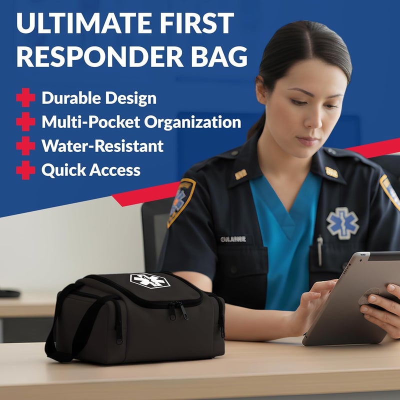 Dixie Ems Dixigear Empty First Responder II Bag 10.5" x 5" x 8" - Tactical Black - Image 2
